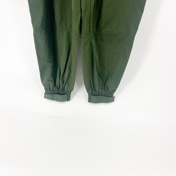 ✅ Urban Outfitters Evon Green High Waist Paperbag Jogger Pants Size S - Picture 4 of 11